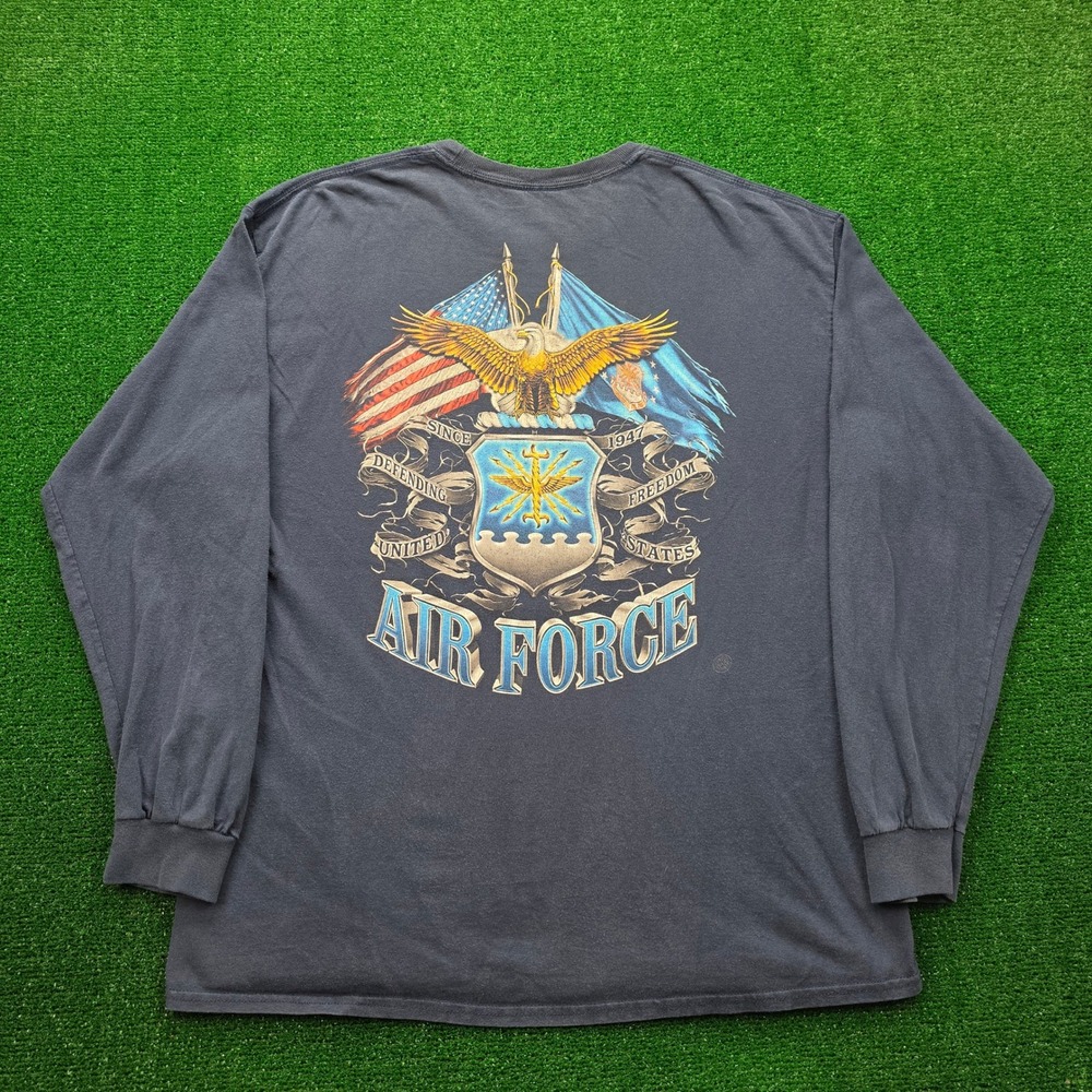 United States Air Force Military Heritage Long-Sleeve Graphic Tshirt Mens XL